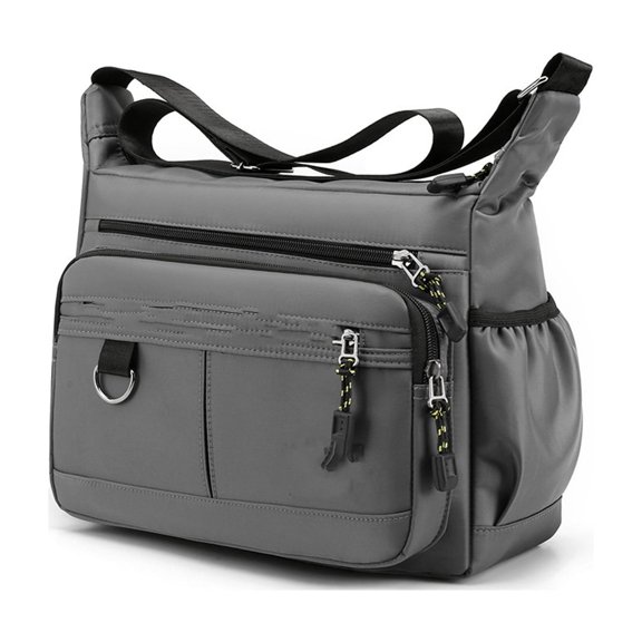 Handbags for Men Top Handle Hobos Purse Casual Shoulder Bags Oxfords Toted Satchel Purse Multi-pockets Casual Work Bags