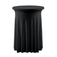 thumbnail image 2 of Dserhfy Cocktail Table Cover Spandex Stretch Round Cocktail Tablecloths with Wavy Drapes High Top Bar Table Skirts for Wedding Party Banquet Events, 2 of 8