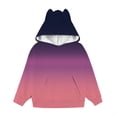 thumbnail image 4 of XXWXYD Girls Cat Ear Hoodie Kids Cute Fashion Fleece Hooded Sweatshirt with Pocket Casual Trendy Oversized Long Sleeve Jacket Cute Toddler Girl Hooded Sweatshirt, 4 of 4