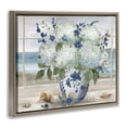 thumbnail image 2 of Stupell Industries Coastal Seaside Hydrangea Bouquet in Window Brown Floating Frame Canvas Art, 31 x 25, by Nan, 2 of 8