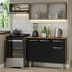 thumbnail image 2 of Madesa Alacena de Cocina Integral Compacta 165 cm Emilly Rustic/Negro 03, 2 of 10