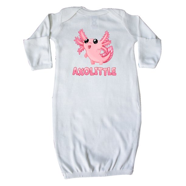 Inktastic Axolittle Cute Baby Axolotl Newborn Layette Unisex Walmart Com Walmart Com