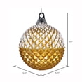 thumbnail image 2 of 5" Gold Glitter Candy Durian Ornament 3/Bag, 2 of 2