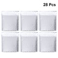 thumbnail image 3 of 28 Pcs PET Material Aluminum Film Bubble Envelope Bag Logistics Express Transport Packaging Bag Bubble Pouch (Silver), 3 of 8