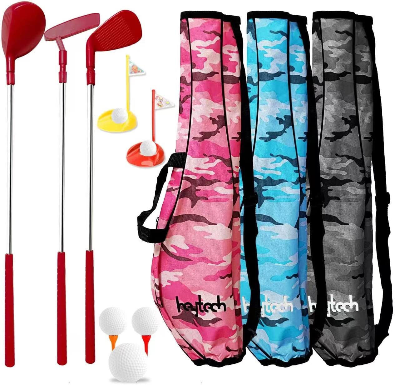 Kid's Toy Golf Clubs Set Deluxe Toddler Outdoor Golf Toy Set, Fun Young Golfer Sports Toy Kit