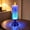 Blue, variant on Glimmering Glitter Glow Candle, Glimmering Glitter Glow Candle, Clear Water LED Accent Lamp, Easy Water Fillable Design with Shimmering Wall Effect, Dual Flame-Free Warm LED Glow