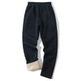 thumbnail image 4 of Jamicy Mens Pants Casual Men's Fleece Pants Winter Warm Joggers Pants Active Sherpa Lined Sweatpants, 4 of 4