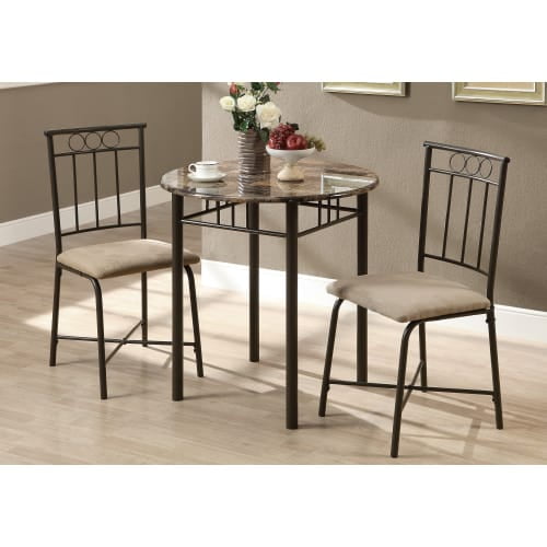 Monarch Specialties Dining Set 3 Pieces, Kirkland Dining Room Chair Covers