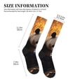 thumbnail image 2 of Lsque Maple Forest Panda Pattern Sport Compression Socks for Men & Women 15-20 mmHg Knee High Nurse Pregnant Running Medical and Travel Athletic, 2 of 6