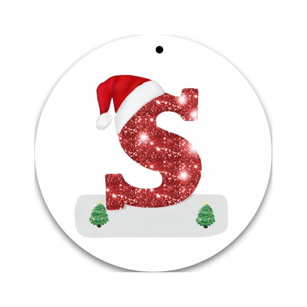 Christmas Alphabet Decorations Personalized For Gift Christmas Tree Hanging Ornament DIY Decorations