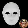 10PCS Scary White Blank Face Masks for DIY