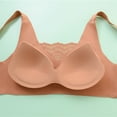 thumbnail image 6 of Women's Non Wired Padded Full Cup Bra - Wireless Supportive Bustier - W-Shape Structure Breathable Comfort Bra, 6 of 8
