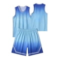 thumbnail image 3 of Tiijoy Boys Athletic Tracksuit Sports Outfits Gradient Tank Top Shorts Set, Sizes 3-4, 3 of 7
