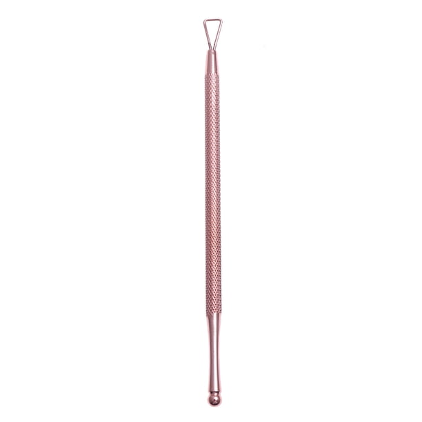 FELTECHELECTR Removedor de cutículas triangular, raspador y empujador de cutículas para manicura y pedicura (oro rosa)