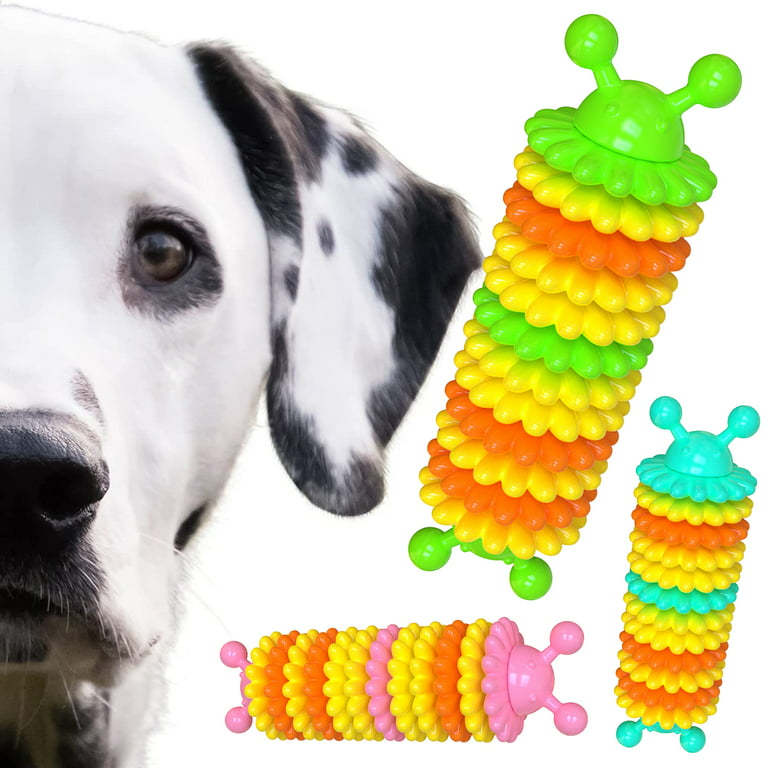 3 in 1 Durable Treat Dspensing Squeaky Plush Dog Chew Toys for Aggressive