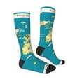 thumbnail image 3 of Balery World Map With Landmarks Fun Novelty Socks Men'S Women'S Crew Socks Funny Crazy Novelty Socks Quirky And Cool Socks, 3 of 9