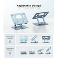 thumbnail image 7 of Tablet Stand for Desk, KEXIN Aluminum Adjustable Universal Tablet Holder - Compatible with iPad, 360°Swivel Base, Blue, 7 of 7
