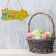 thumbnail image 4 of Fall Decor Outdoor Porch Creative Easter Party Crafts Decor DIY Handmade Rabbit Wooden Sign Hangings, 4 of 4