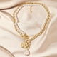 thumbnail image 4 of Collar para mujer, joyería para mujer, joyería para mujer, collares de moda para mujer, collares de doble capa, joyería femenina, regalos navideños. Un collar., 4 of 4