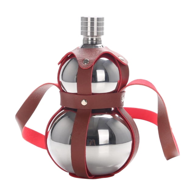 Botella de calabaza Zulema petaca de calabaza de acero inoxidable 304 1.5L plata