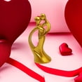 thumbnail image 4 of Kissing Lovers Statue Abstract Sculpture Resin Statues for Home Decor Modern Home Office Desktop Shelf Bookshelf Decor, 4 of 6