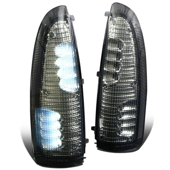 DNA Motoring MLEDL-003-SM-WH For 2000 to 2007 Ford Super Duty / Excursion Smoke Lens Towing Side Mirror Turn Signal Light (White LED) 01 02 03 04 05 06