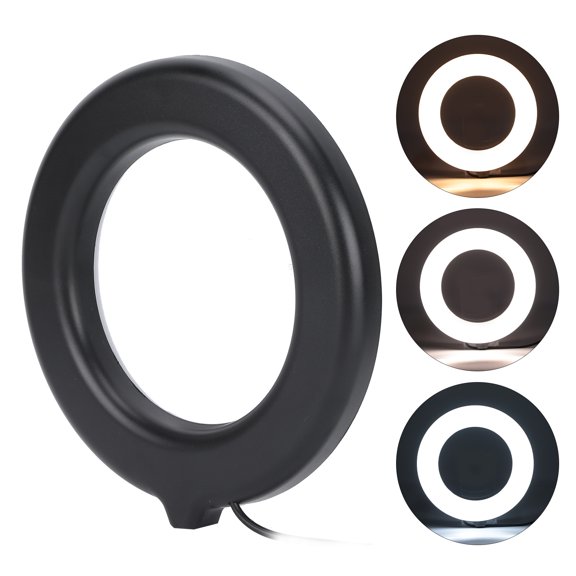 Luz De Relleno De Anillo, Lámpara De Relleno De Color Dual Con Carga USB Para Reuniones En Línea Con En Vivo