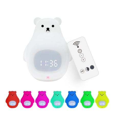 Lepai Veilleuse Pour Enfants Reveil Mignon Trucs Kawaii Telecommande 7 Couleurs Enfants Silicone Usb Rechargeable Lampe Portable Pour Bebe Adolescent Garcon Cadeau D Anniversaire Chambre Decoration Walmart Canada