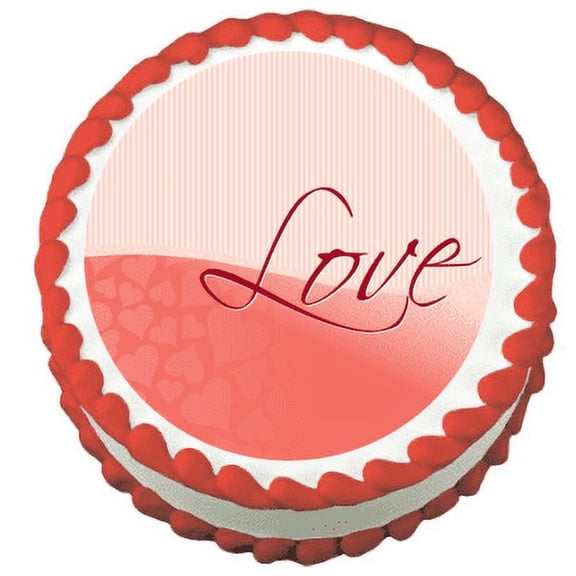 Love Edible Frosting Sheet Photo Image Cake Topper