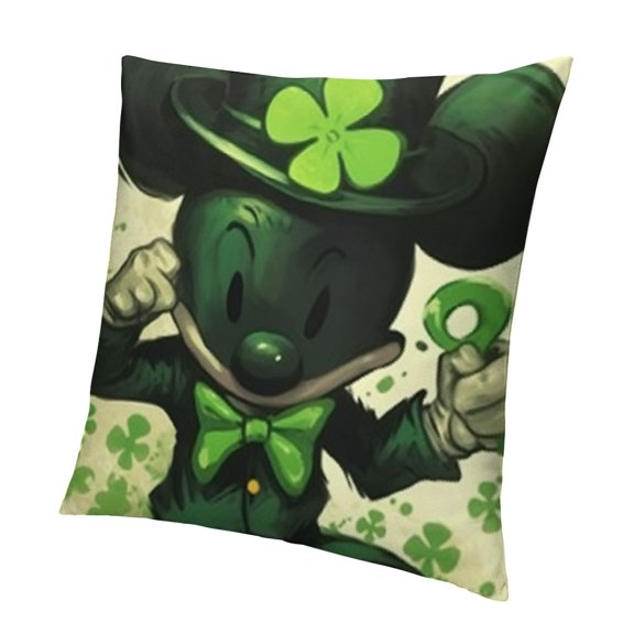 Decorative Throw Pillow Covers, Luck Cushion Case Decor, Holiday Home Decoration for Sofa Couch