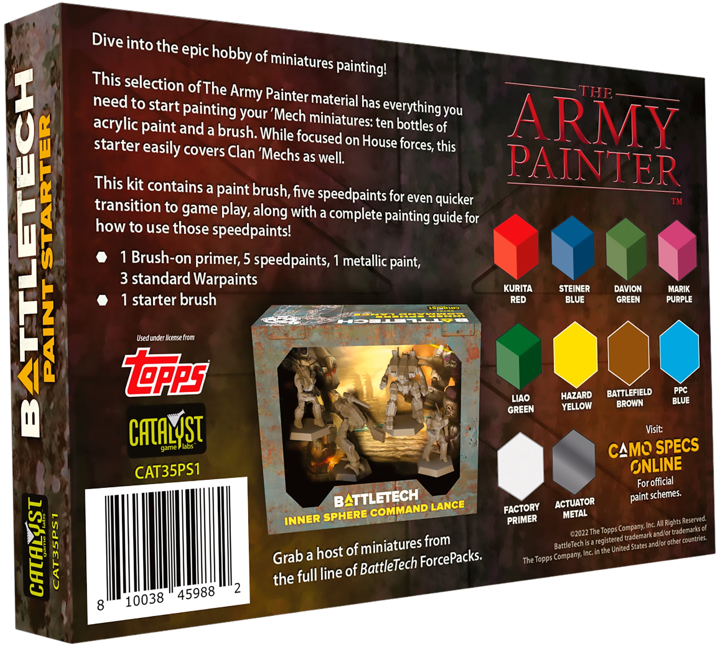 Army Painter, The Battletech Starter Paint Set New