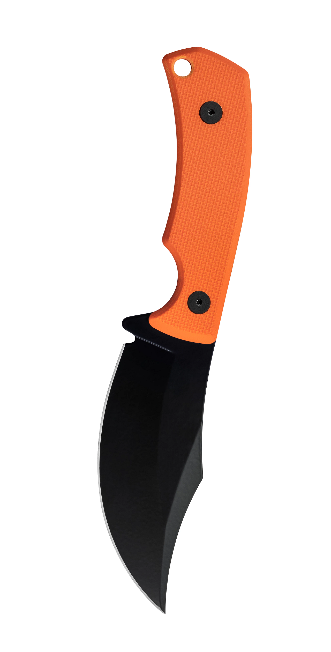 Case XX Knives CT3 Hunter Textured Orange G-10 Black 1095 Carbon Steel Fixed Blade