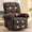 Brown, variant on Korser 360°Swivel Rocker Recliner Chair with Massage and Heat,Small Recliners for Small Space,Rocking Chair Nursery with Side Pockets for Living Room,Chenille,Orange