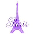 thumbnail image 3 of CafePress - Paris Violet Pajamas - Women's Light Pajamas, 3 of 4