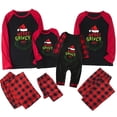 thumbnail image 1 of Conjuntos de pijamas navideños familiares a juego Grinch 2024, pijama de Grinch con parte superior y pantalones de pijama a cuadros, pijama de Grinch para niños y adultos para la familia, Hombres 2XL, 1 of 3