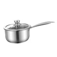thumbnail image 2 of Olla para sopa, olla para leche, mango redondo ergonómico, olla hirviendo para cocinar, cacerola con tapa para casa de té, Hotel, restaurante, fideos 20 centímetros, 2 of 10