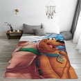 thumbnail image 2 of Lsque Scooby-Doo Pattern Fuzzy Fleece Throw Blanket Extra Large,Super Soft,Fluffy and Warm Blankets for Couch,Bed,All Season Use (60"x50"), 2 of 7