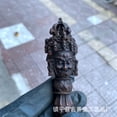 thumbnail image 4 of Antique alloy large Tibetan Buddhist Vajrabhairava three-sided vajra figurine., 4 of 4