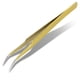 thumbnail image 2 of Pinzas profesionales de acero inoxidable para extensiones de pestañas postizas (curvas), 2 of 8