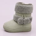 thumbnail image 2 of Girls Winter Snow Boots with Zip Non Warm Lined Shoes for Kids, 2 of 4