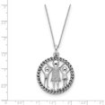 thumbnail image 2 of Sterling Silver Antiqued Knitted Together By Love 18inch Necklace - 9.3 Grams, 2 of 2