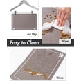 thumbnail image 4 of Pet Feeding Mat-Absorbent Quick Dry Dog Mat for Food and Water Bowl-No Stains Easy Clean Dog Water Dispenser Mat-Dog Accessories-Cat Dog Feeding&Watering Supplies-Dog Water Bowl Mat for Messy Drinkers, 4 of 6