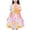 Pink A2, variant on Hrsba Kids Summer Dress,Casual Dress for Girls,Summer Children's Sleeve Dress Girls' Round Neck Breathable Short Sleeved Floral Princess Dress