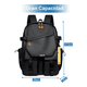 thumbnail image 3 of Mochila Lab.G Para Laptop Impermeable Bolsa negro detalles naranja, 3 of 5