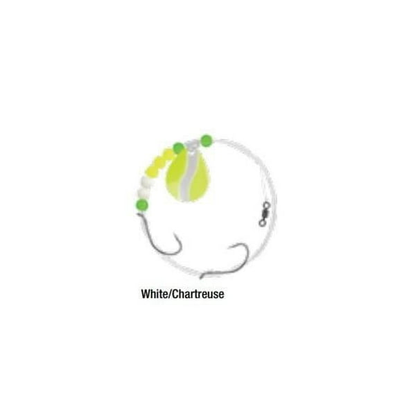Matzuo MZ-CR4-60-X Bas de ligne pour doré blanc/chartreuse, SZ 4 Bas de ligne pour doré blanc/c