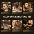 thumbnail image 3 of SHPAVVER Beard Trimmers for Men, All in One Grooming Kit, Cordless Hair Clippers with 1-15mm Hair Trimmer Combs, USB Rechargeable Electric Razor Shaver for Nose, Body, Face & Mustache, Mens Gift, 3 of 9