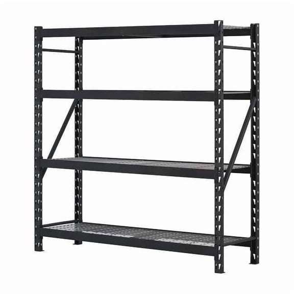 Edsal Freestanding Bulk Storage Rack, 4 Shelves, 78"H x 77"W x 24"D ER7824W4