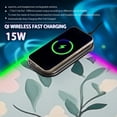 thumbnail image 2 of Daisy and Leaf Figure Wireless Charging RGB Gaming Mouse Pad Large Keyboard Mat Rubber Base 13 Light Modes, 2 of 6