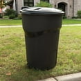 thumbnail image 2 of Rubbermaid Roughneck 32 Gallon Wheeled Trash Can, 2 of 6