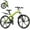 Green, variant on Marknig 26 Inch Folding Mountain Bike, 21 Speed Full Suspension High-Carbon Steel MTB Foldable Bicycle, Dual Disc Brake Non-Slip Folding Bikes for Adults, Black